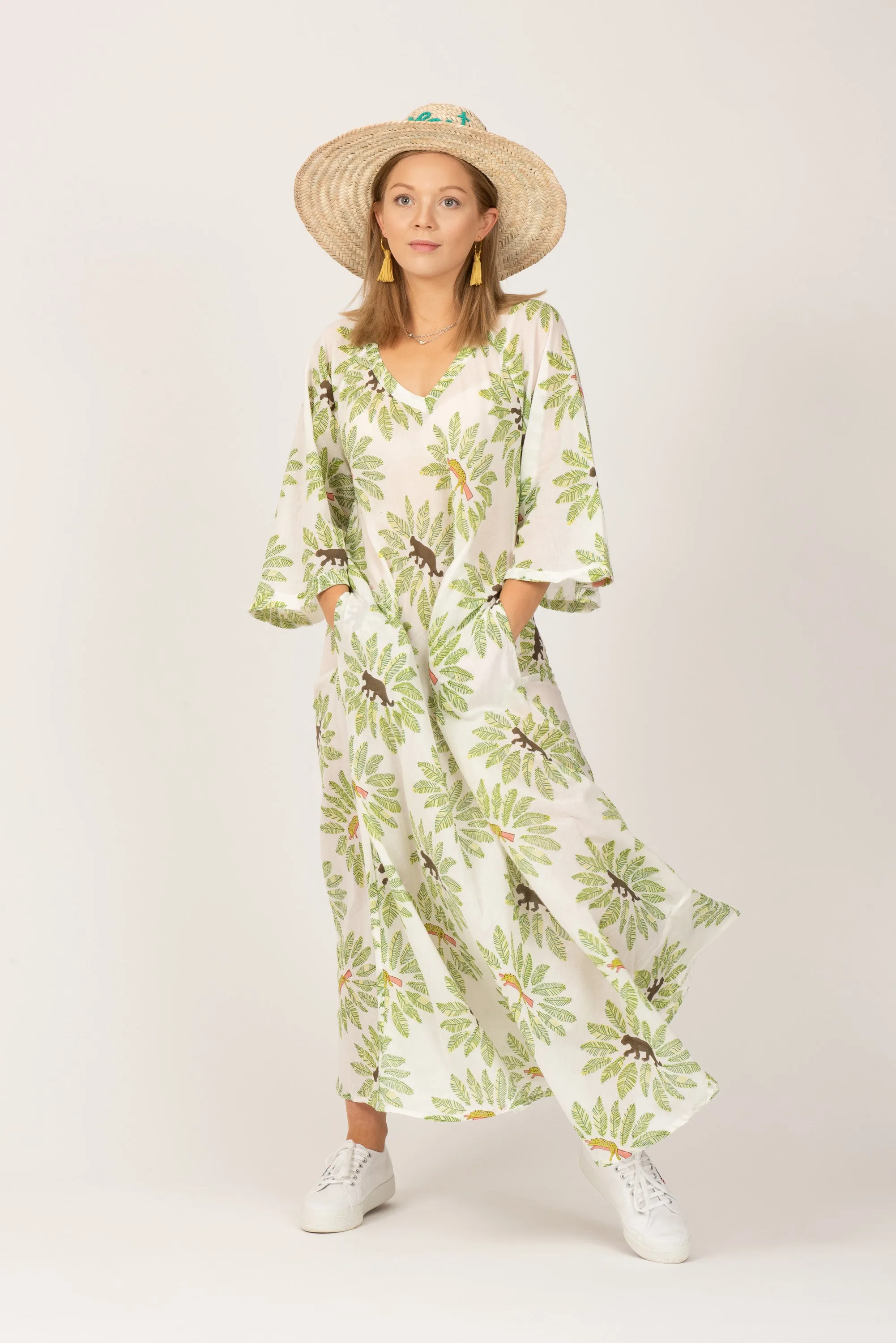 Anna Cotton Dress Jungle Cat