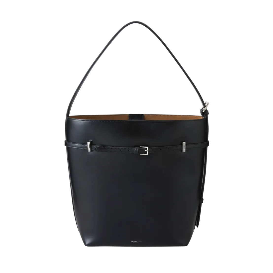 Black Belted Tote Bag