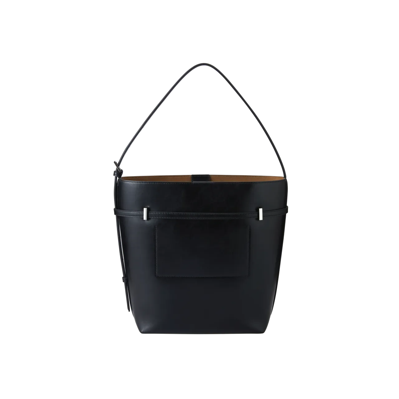 Black Belted Tote Bag