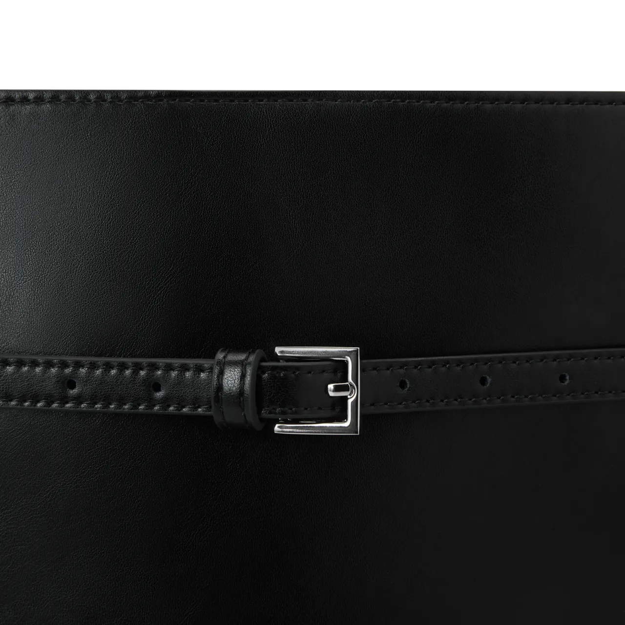 Black Belted Tote Bag