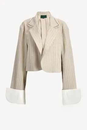 Blazer Baby Birkin Pinstripe in Linen