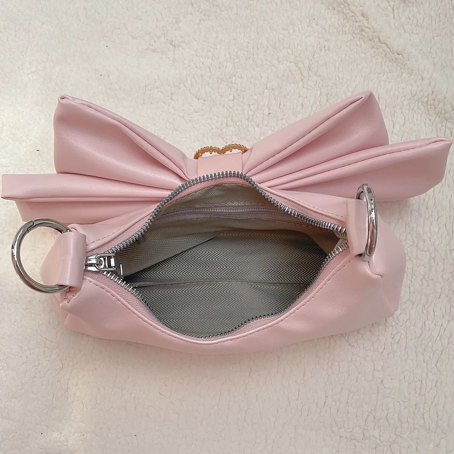 bowknot mini clutch shoulder bag