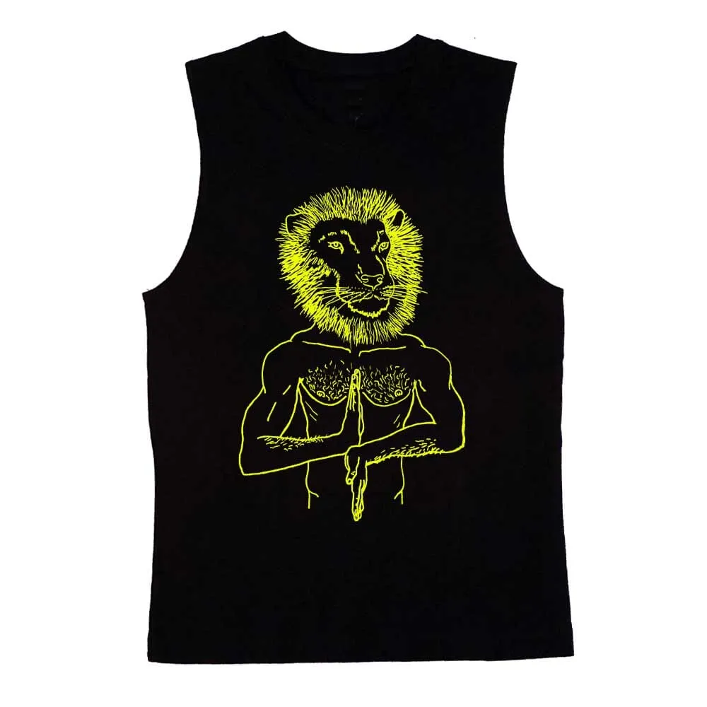 Brian Kenny Lion Head Sleeveless T-Shirt