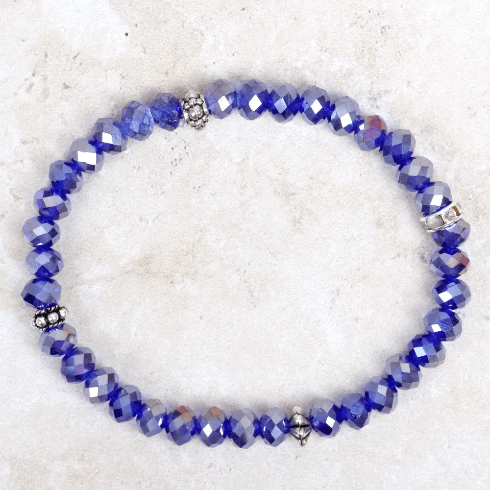 Chloe Beaded Bracelet | Violet