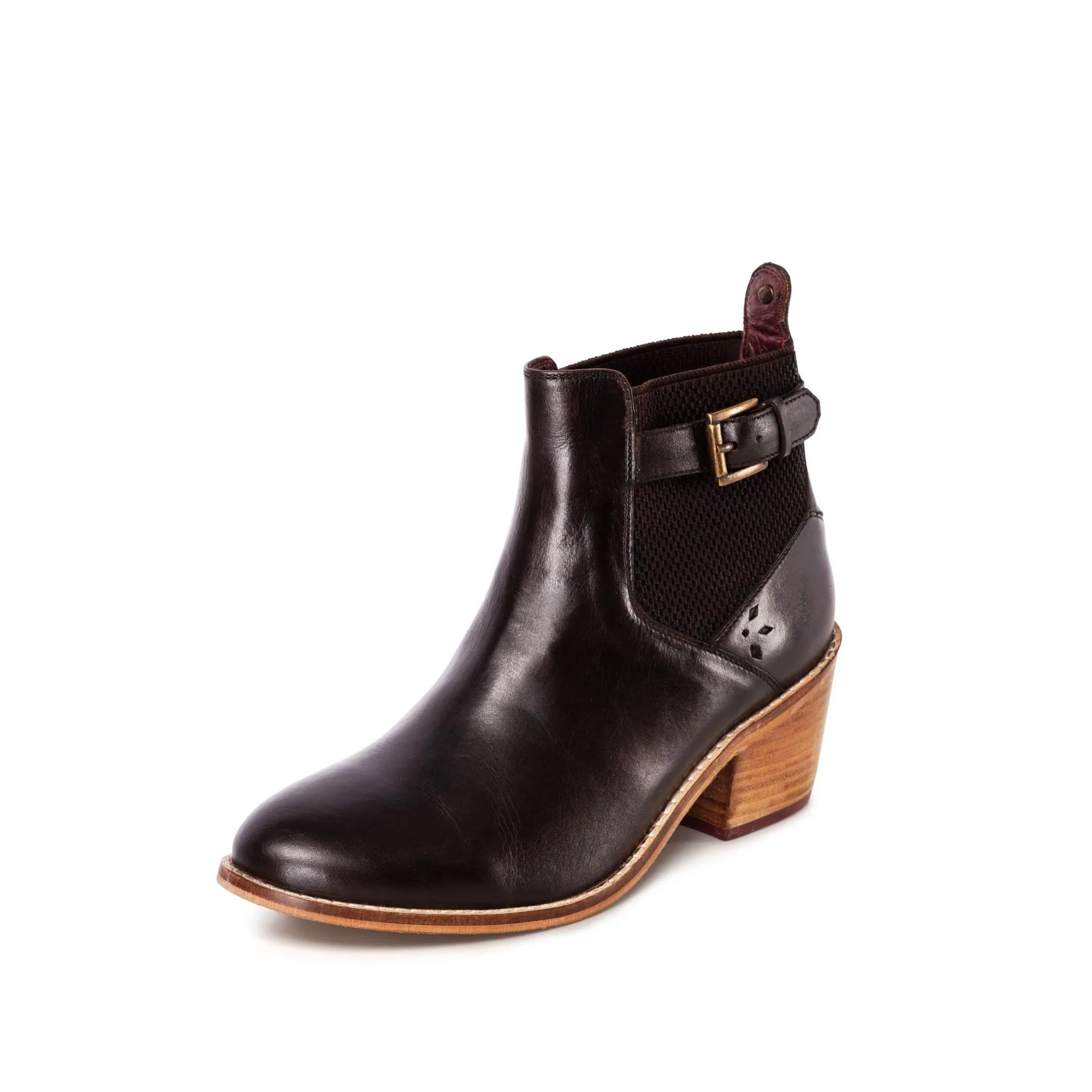 CHLOE BROWN HEELED CHELSEA BOOT