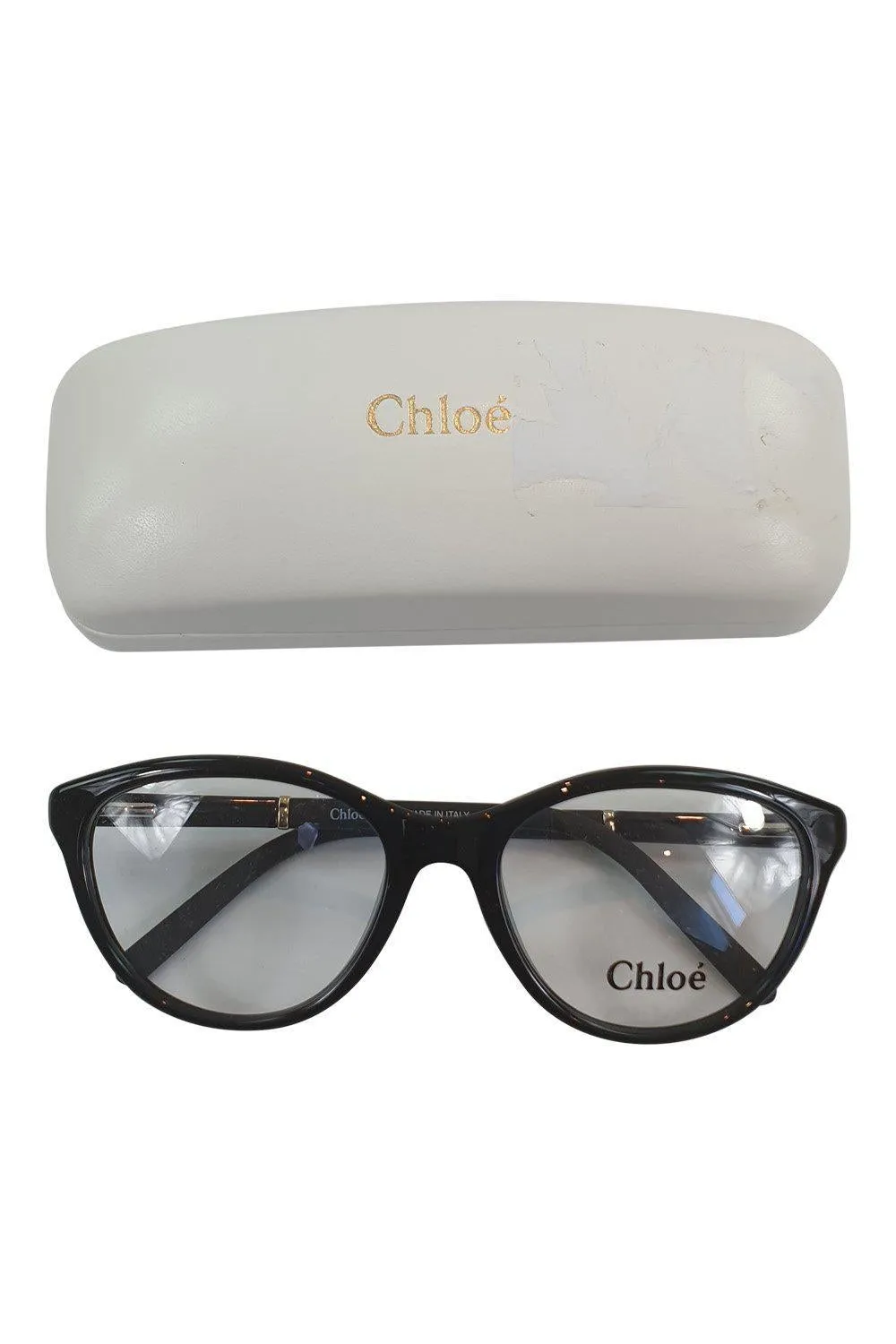 CHLOE CE2677 001 Black Oval Full Rim Glasses Frames