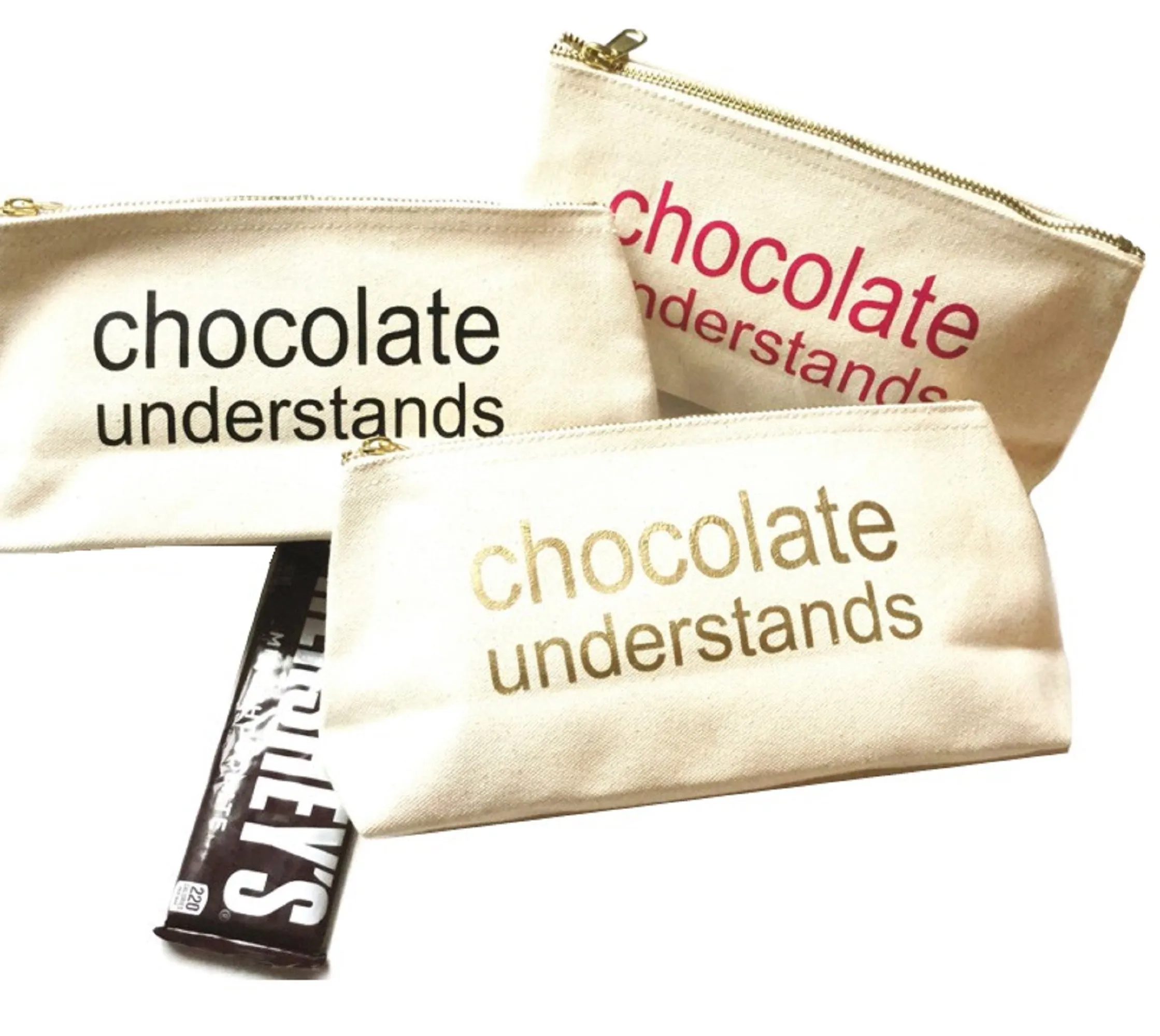 Chocolate Understands Canvas Pouch