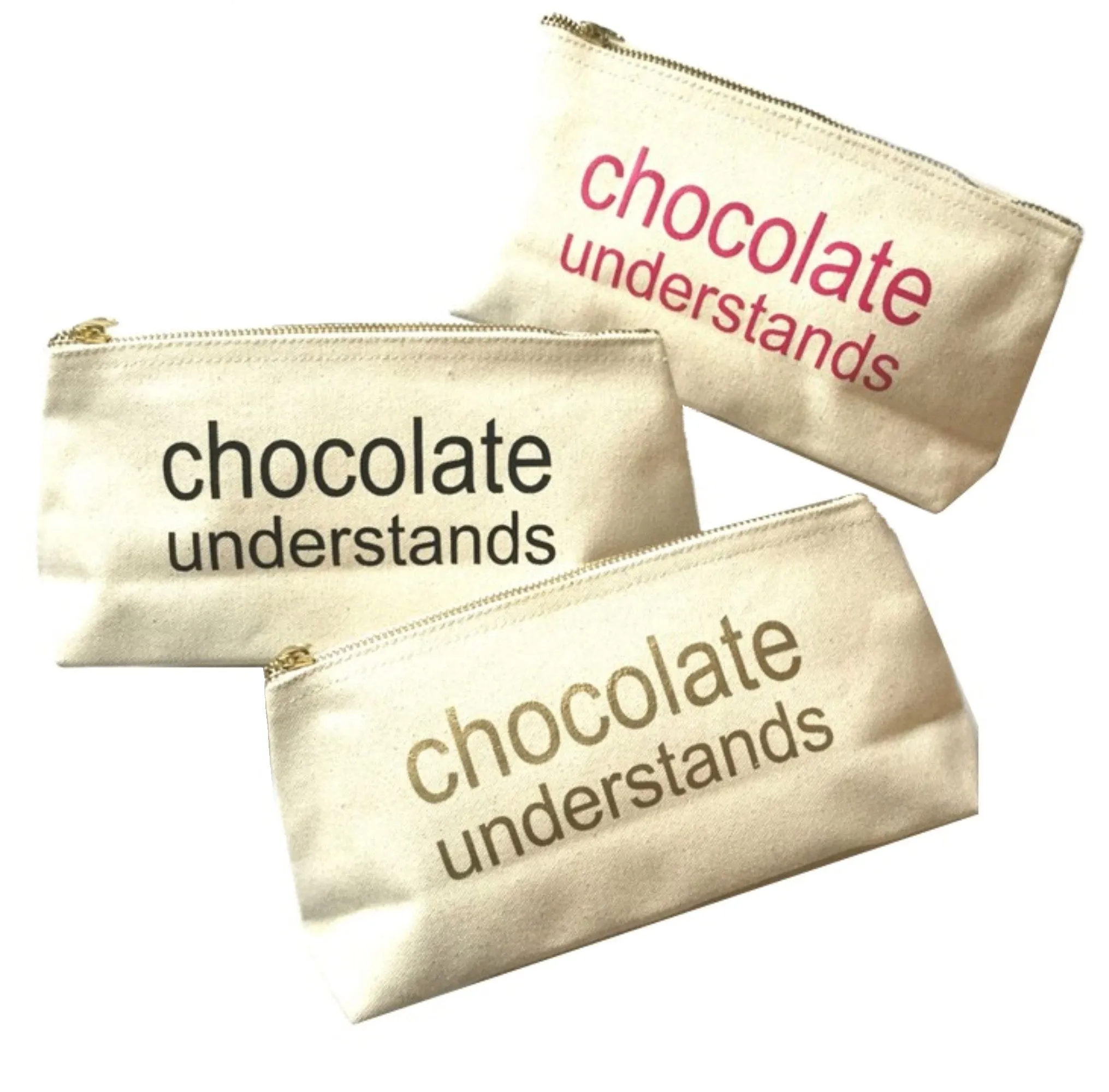 Chocolate Understands Canvas Pouch