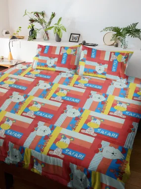 Cotton Family Bedsheet With Pillow Cover