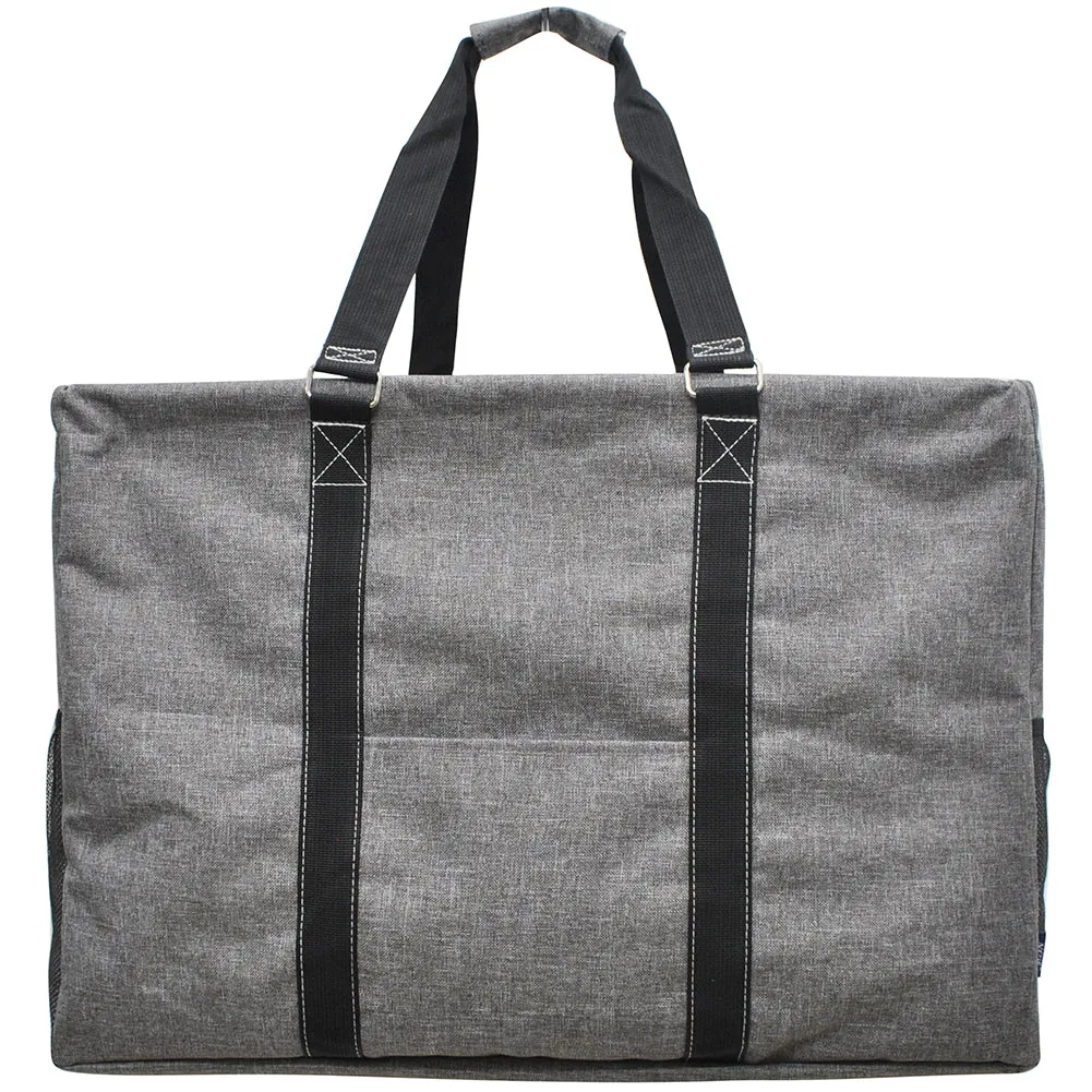 Crosshatch Gray NGIL Mega Shopping Utility Tote Bag