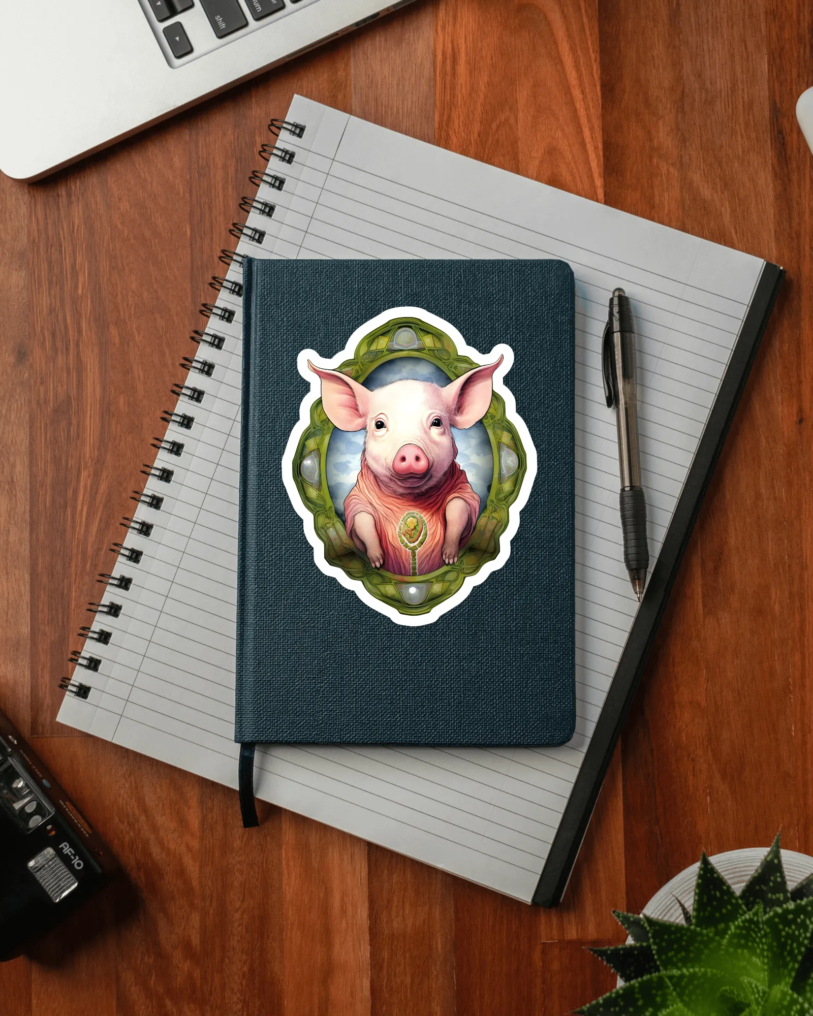 Cute Pig PNG, Farm animal, digital file