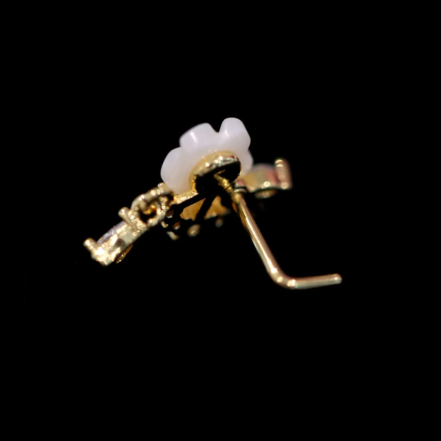 CZ PETITE FLEUR NOSE STUD