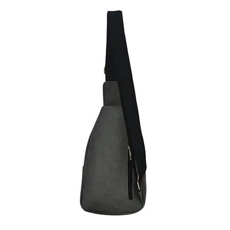 Dark Gray NGIL Faux Leather Sling Bag