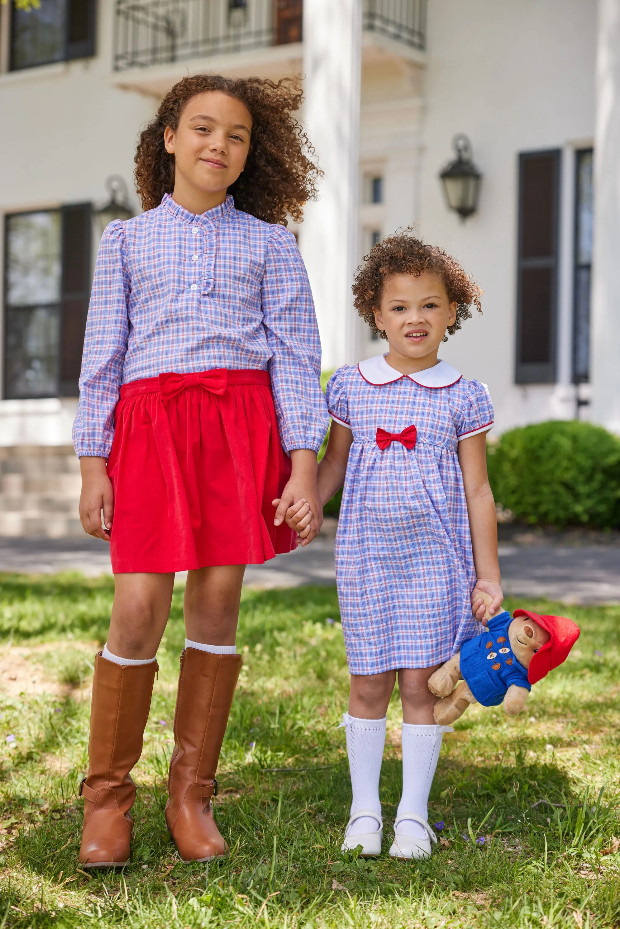 Davant Bow Skirt - Red Corduroy