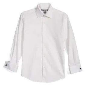 DKNY Boys French Cuff White Shirt YFC06