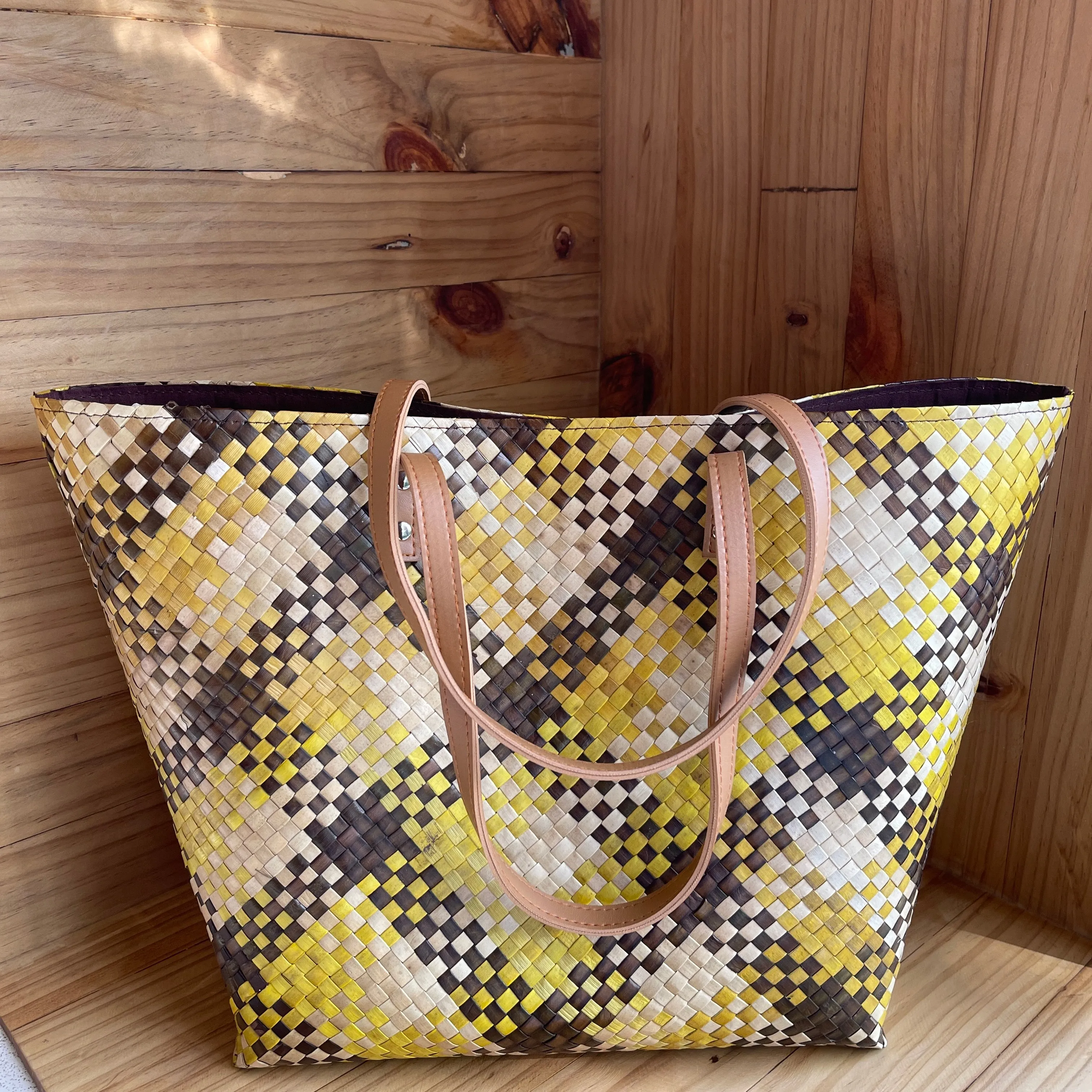 Earth Tones Pandan Tote