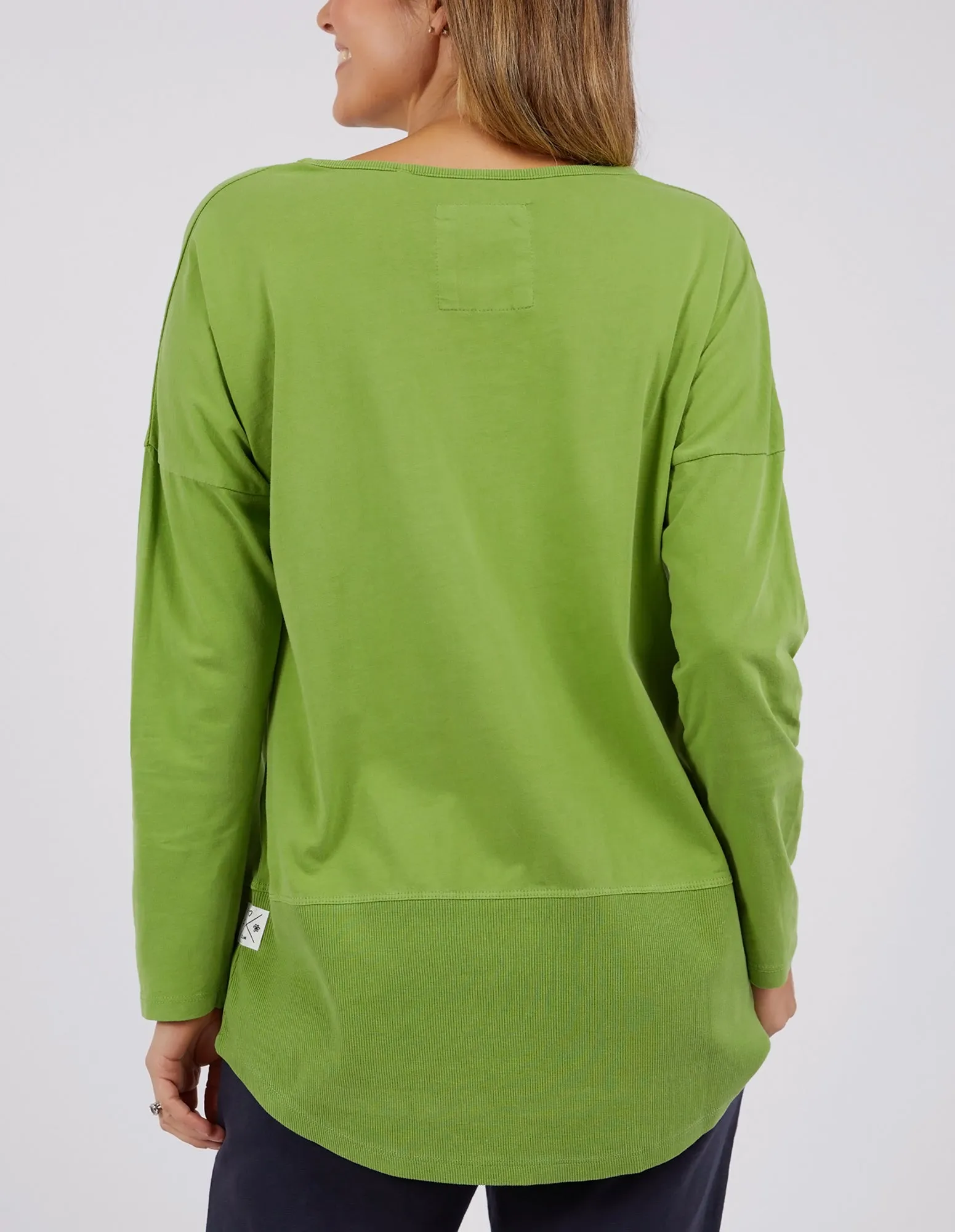 Elm Fundamental Rib L/S Tee - Jungle Green