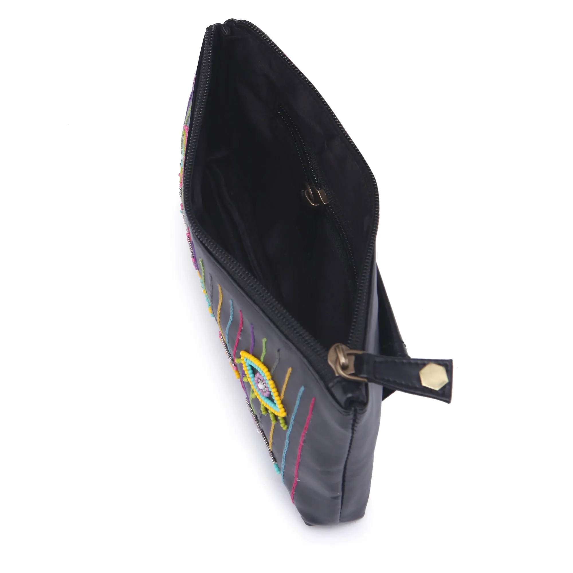 Evil Eye Embroidered waist belt bag for women