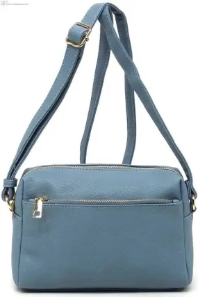 Faux Leather Crossbody Bag Adjustable Straps