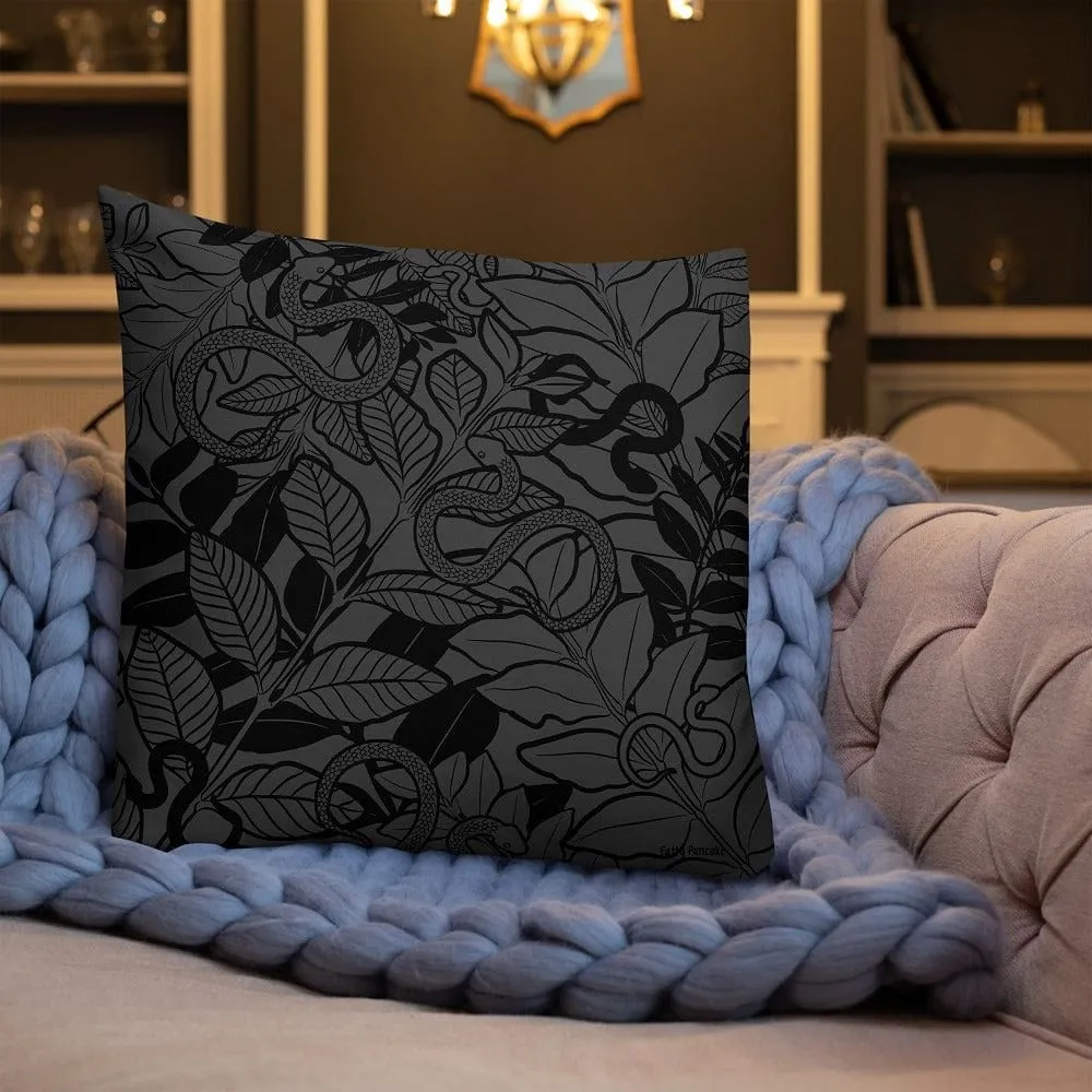 Forever Tempted Snake Gift, Decorative Reptile Square Pillow