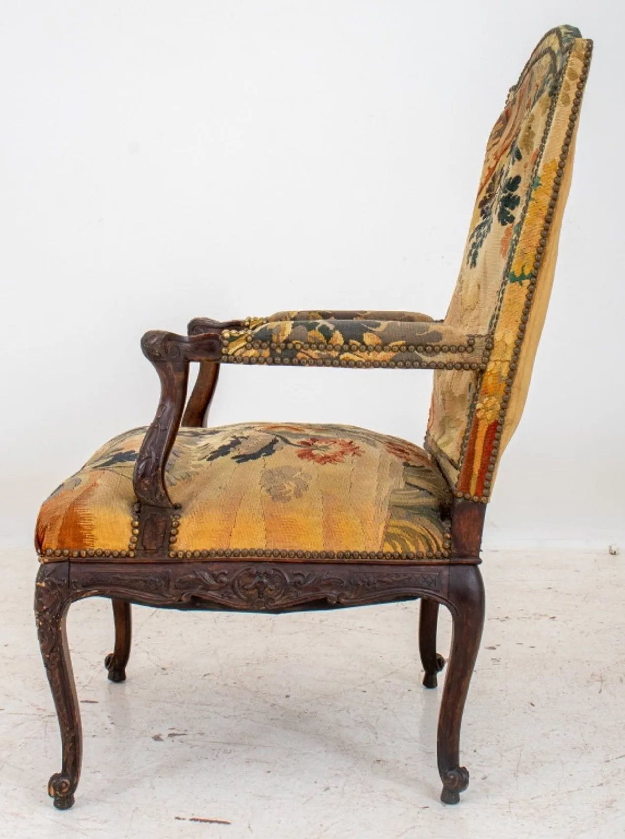 French Regence Style Tapestry Arm Chair