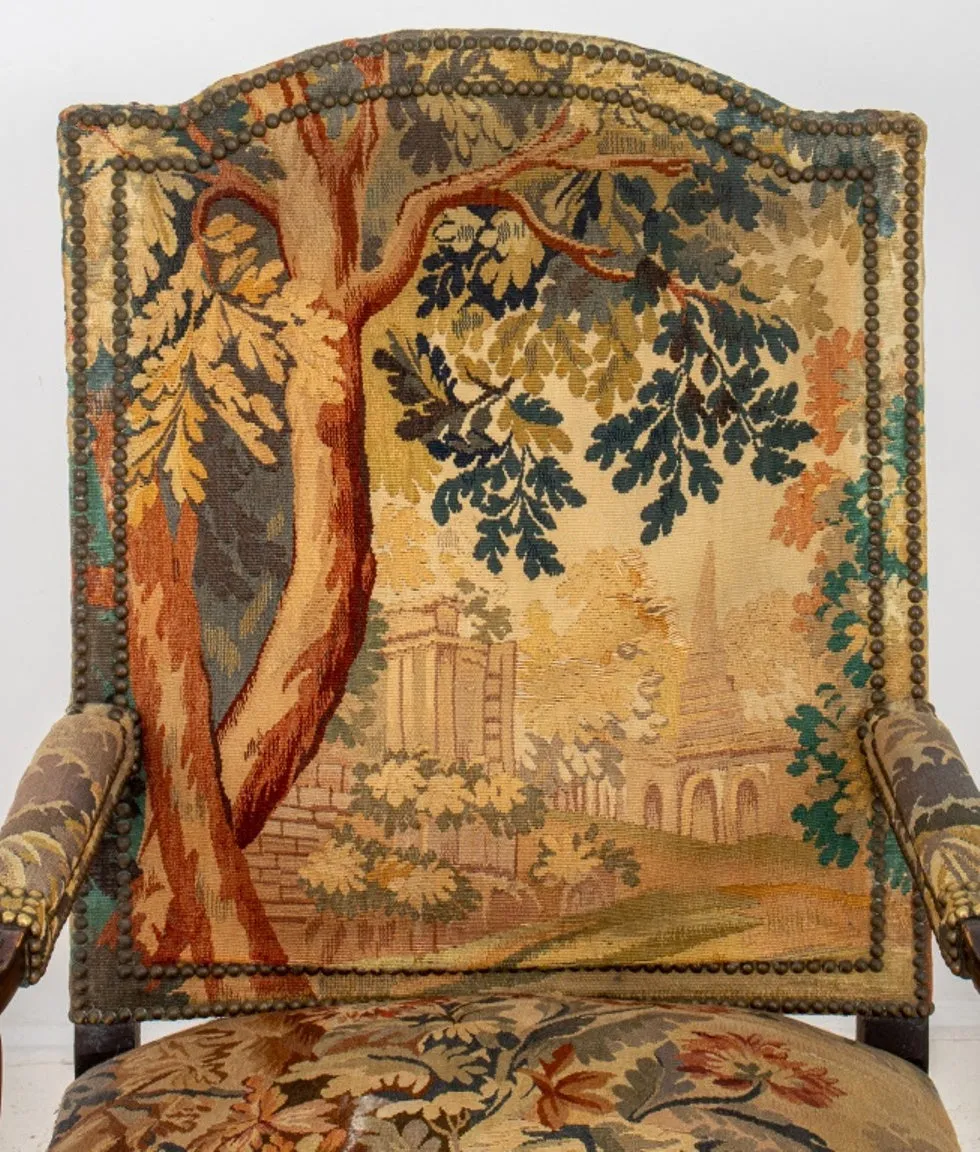 French Regence Style Tapestry Arm Chair