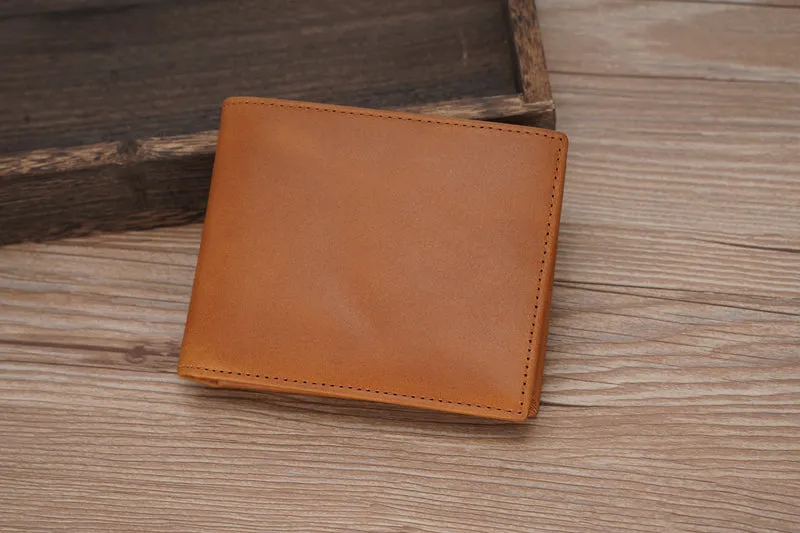 Full Grain Genuine Leather Short Wallet