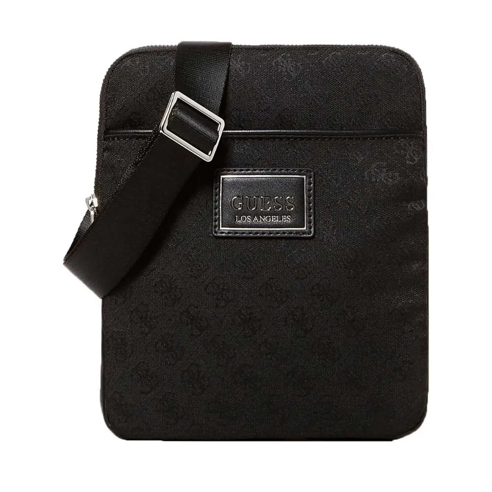 Guess Dan 4G Logo Print Mini Crossbody Bag - Black HMDNLJP0224