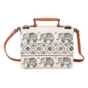 Haathi Mere Saathi Hand-Painted Crossbody Sling Bag for women