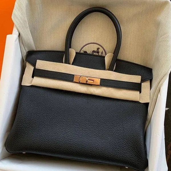 Hermes Birkin 30 Noir Black Togo GHW