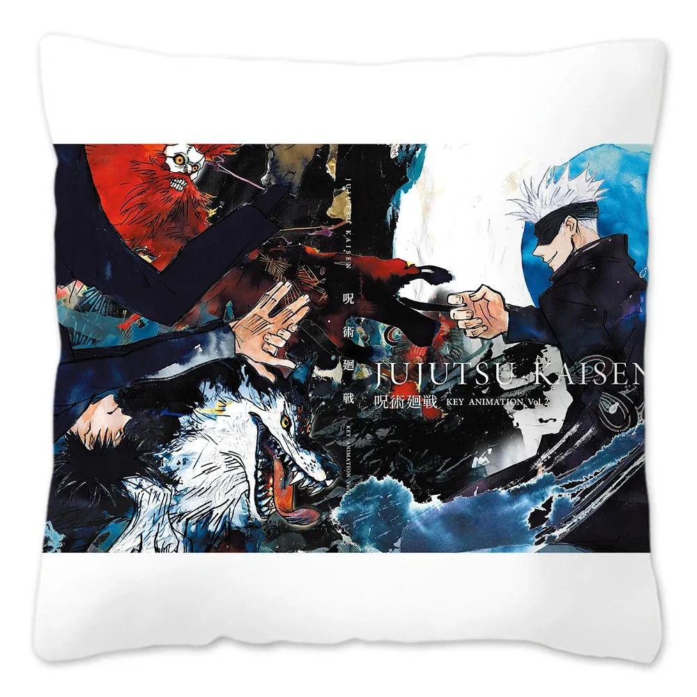 Hot Serial Anime Jujutsu Kaisen Gojo Satoru Cushion Cover 45x45cm 100% Polyester Pillow Case Home Decor for Sofa Throw Pillows