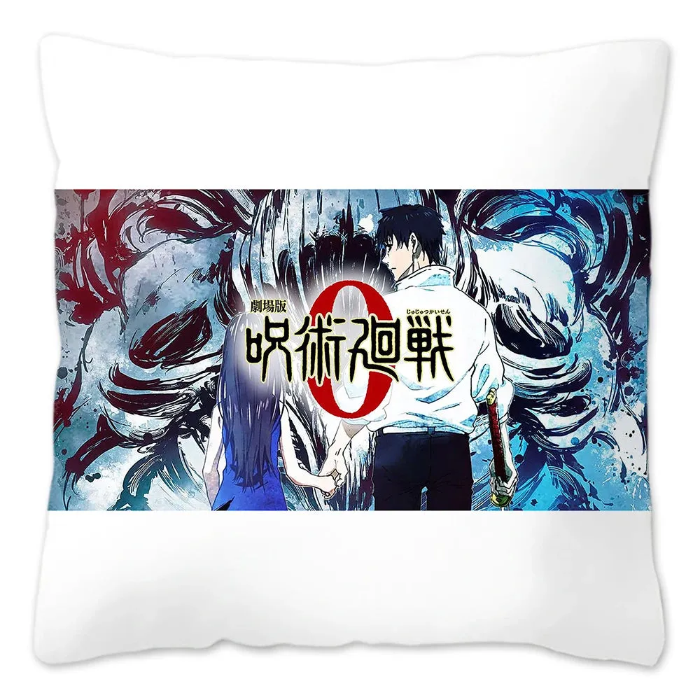 Hot Serial Anime Jujutsu Kaisen Gojo Satoru Cushion Cover 45x45cm 100% Polyester Pillow Case Home Decor for Sofa Throw Pillows