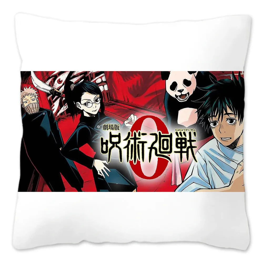 Hot Serial Anime Jujutsu Kaisen Gojo Satoru Cushion Cover 45x45cm 100% Polyester Pillow Case Home Decor for Sofa Throw Pillows