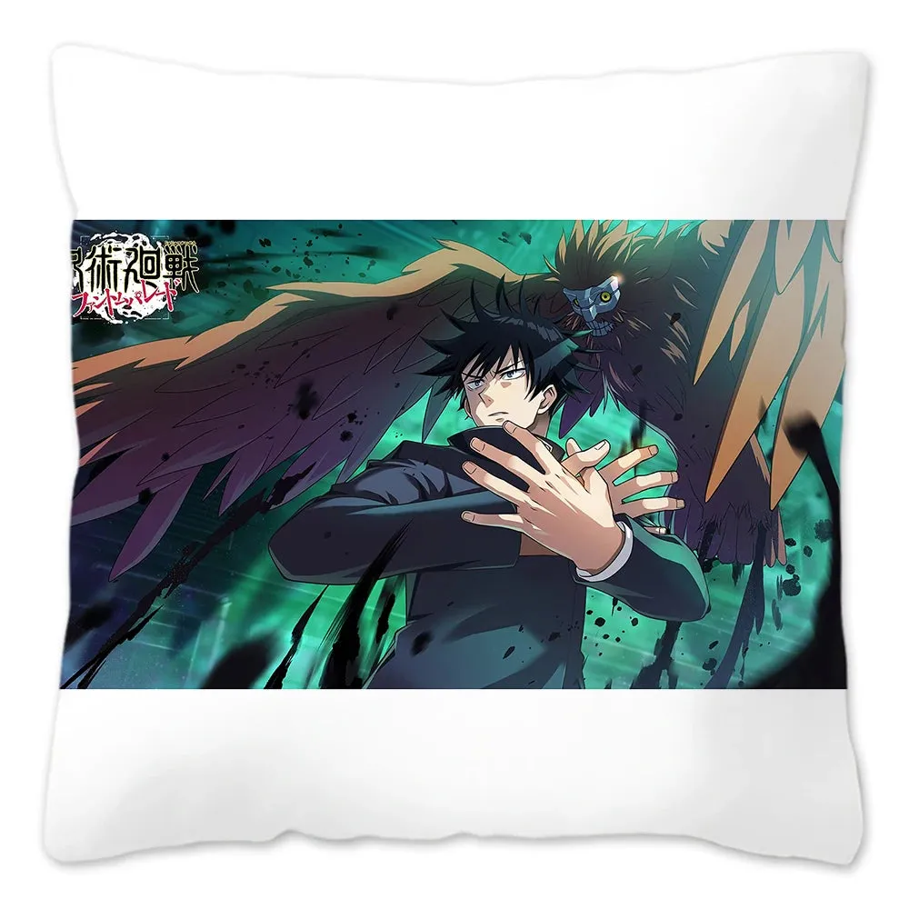 Hot Serial Anime Jujutsu Kaisen Gojo Satoru Cushion Cover 45x45cm 100% Polyester Pillow Case Home Decor for Sofa Throw Pillows