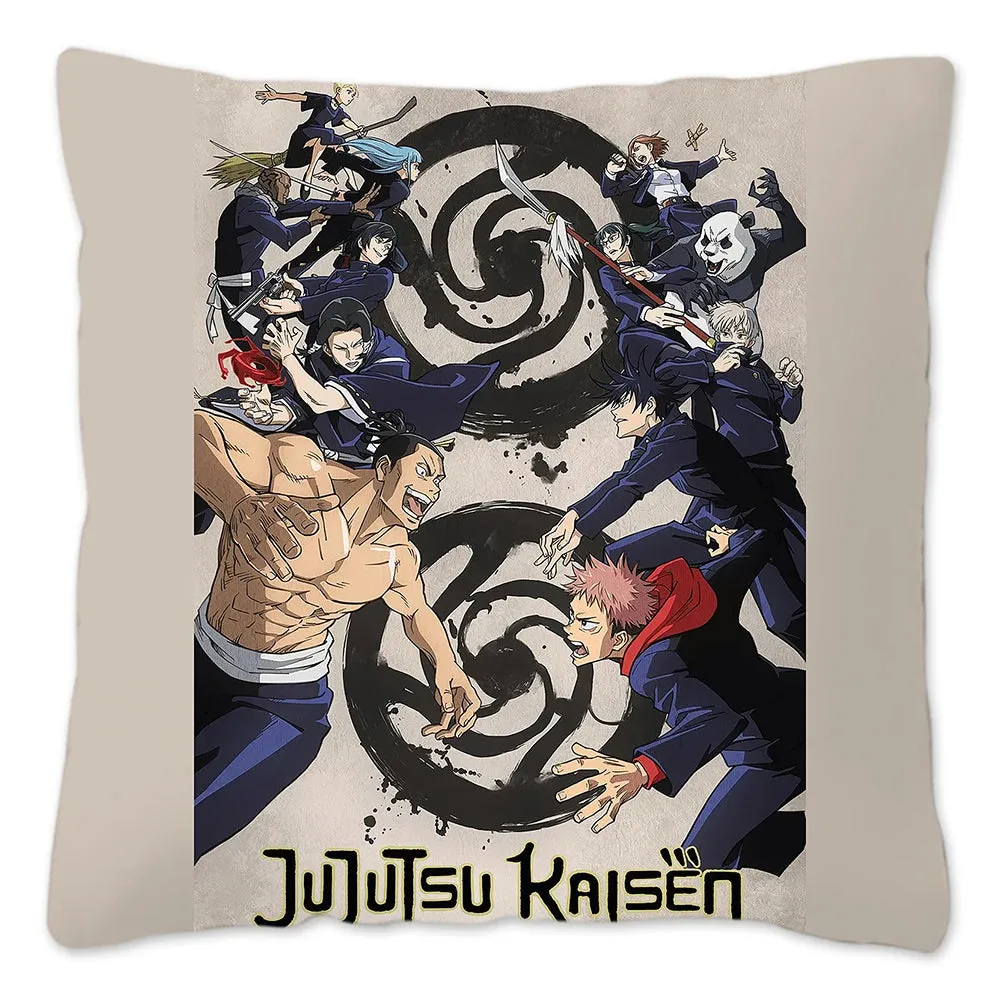 Hot Serial Anime Jujutsu Kaisen Gojo Satoru Cushion Cover 45x45cm 100% Polyester Pillow Case Home Decor for Sofa Throw Pillows