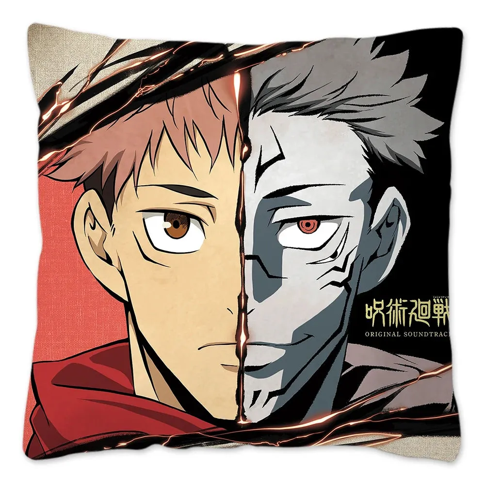 Hot Serial Anime Jujutsu Kaisen Gojo Satoru Cushion Cover 45x45cm 100% Polyester Pillow Case Home Decor for Sofa Throw Pillows