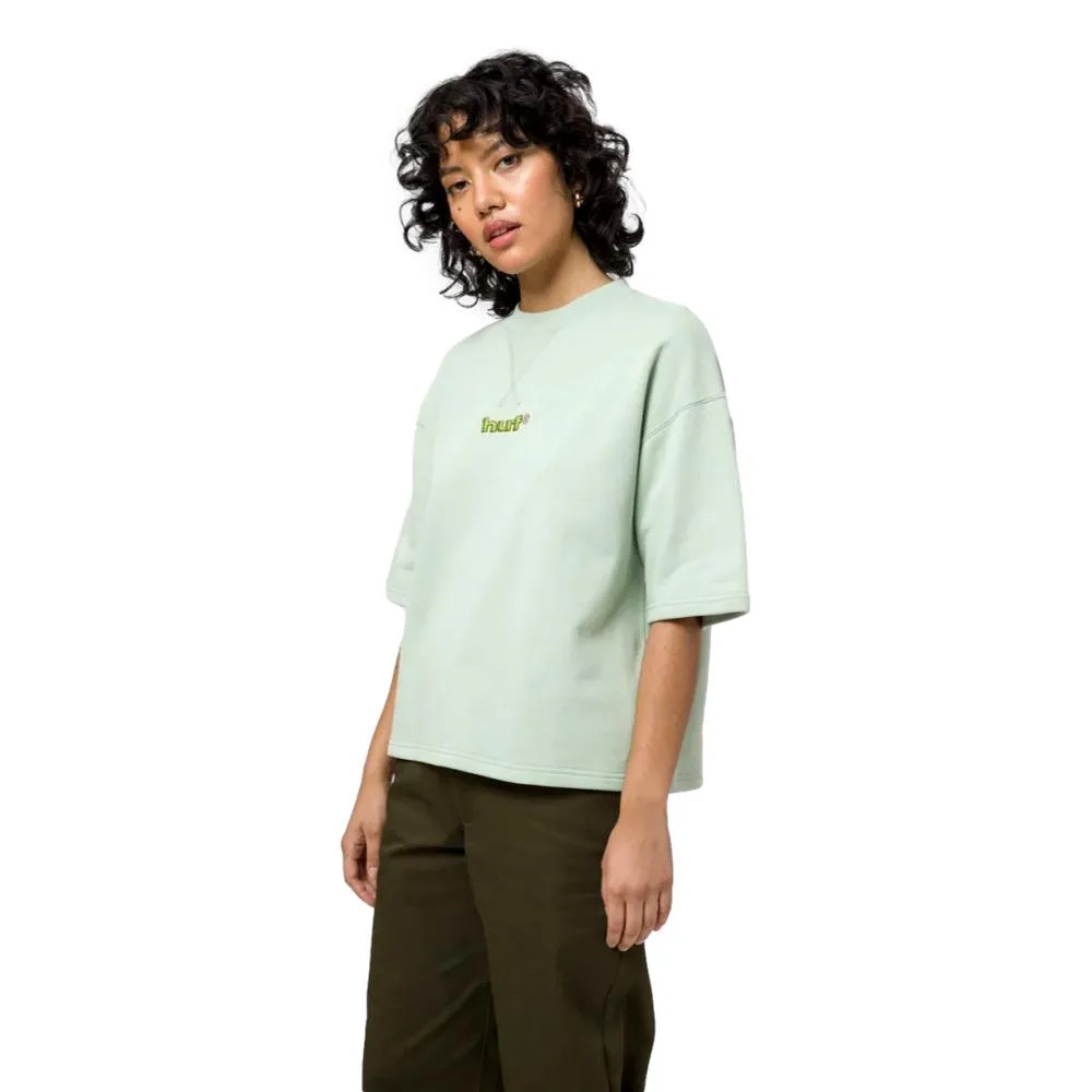 HUF WOMEN'S VARSITY S/S FRENCH TERRY TOP-MINT