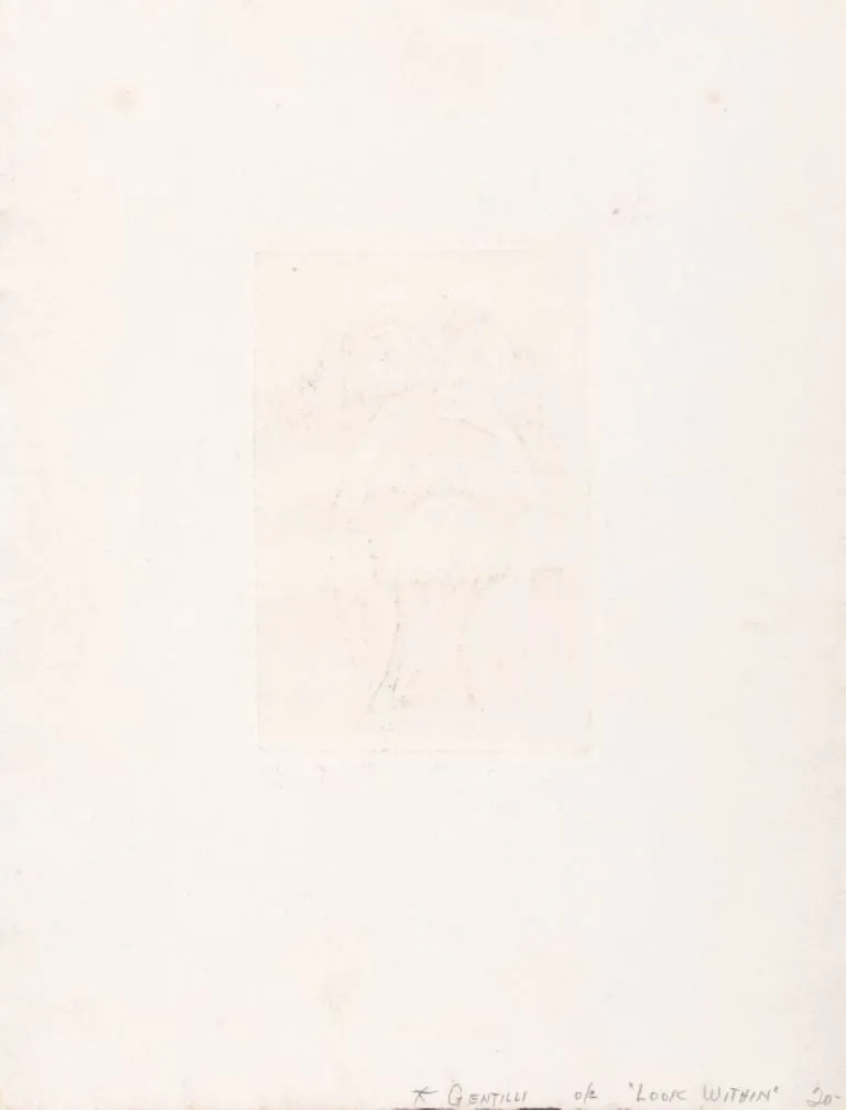 Jeremy Gentilli "Hypnose" Etching on Paper, 1975