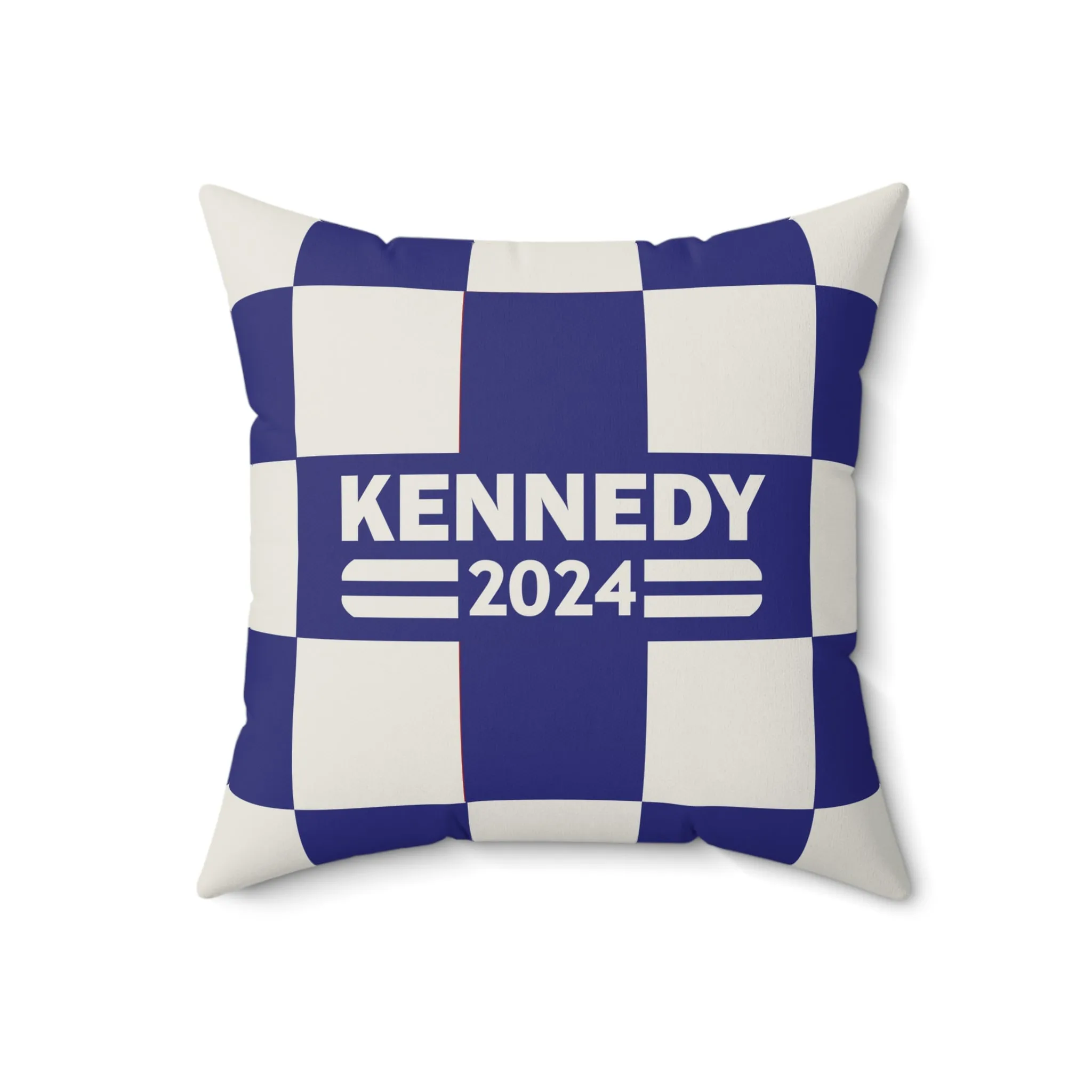 Kennedy Classic Checker Navy Square Pillow