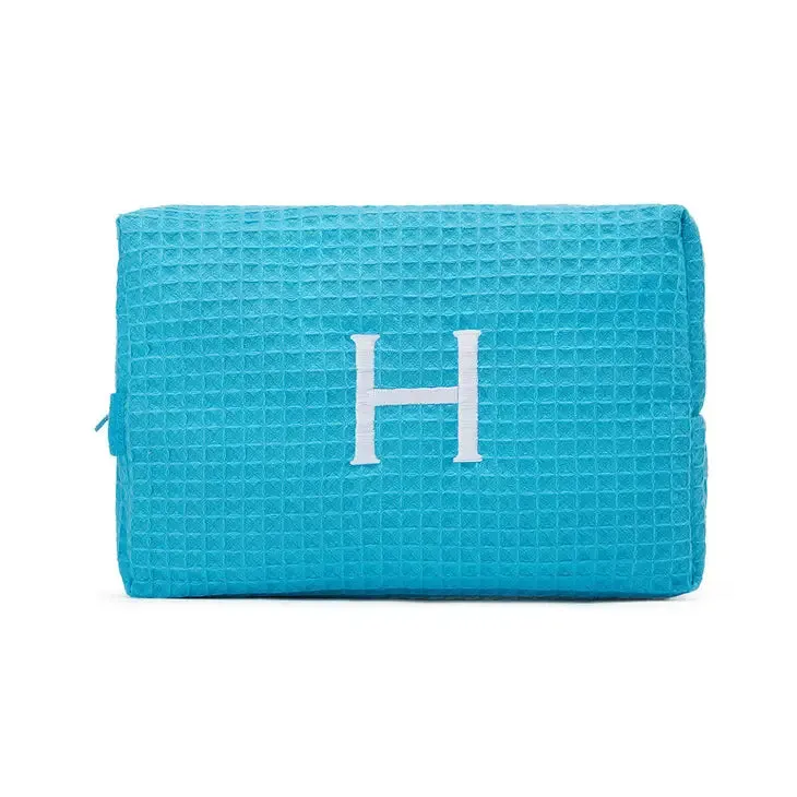 Large Monogrammed Cosmetic Bag - 3 Colors