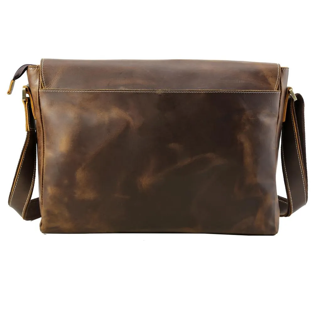 Leather Shoulder Crossbody Messenger Bag