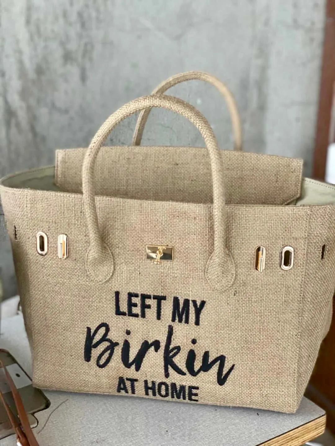 Left My Birkin At Home - 35cm Burlap Birkin