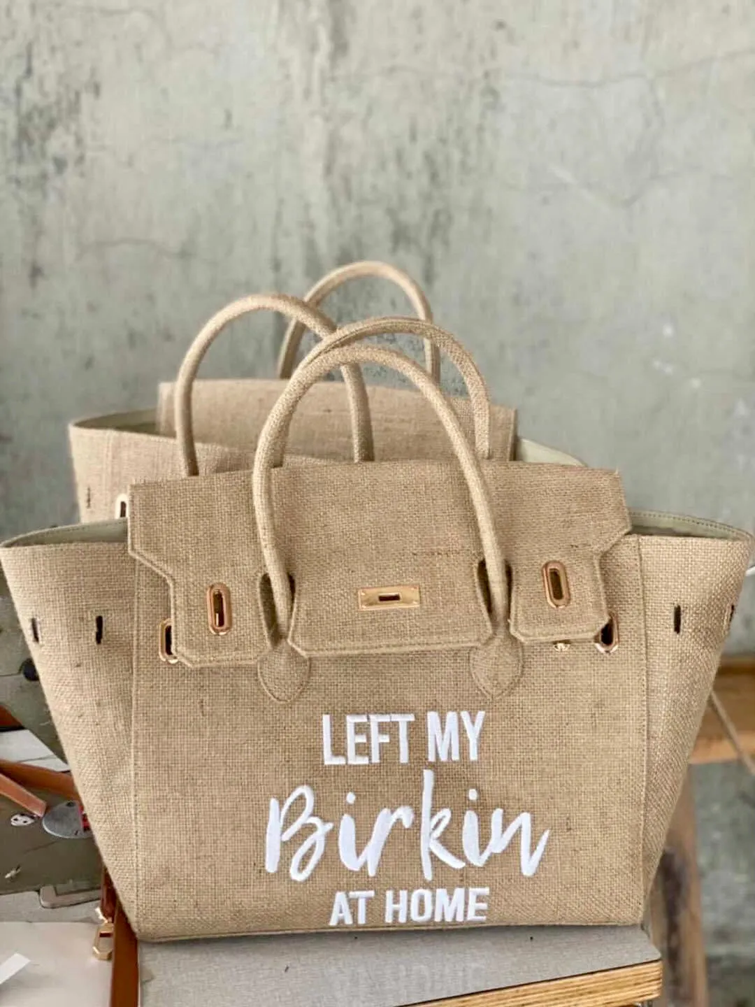 Left My Birkin At Home - 35cm Burlap Birkin