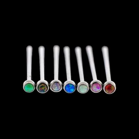 Livie - Titanium Opal Nose Pin