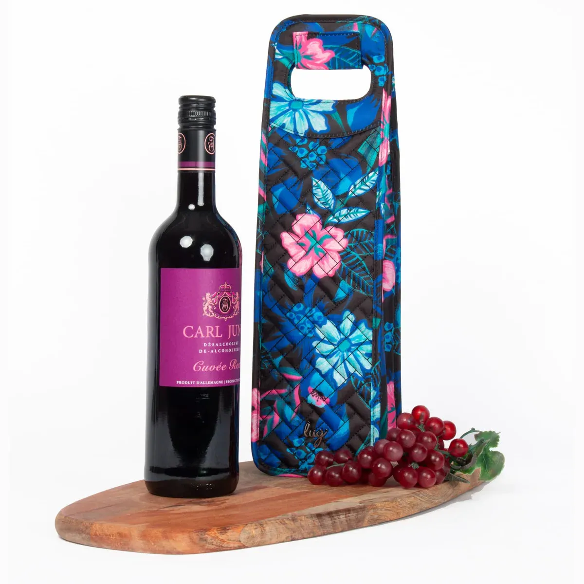 LUG Shuttle Wine Tote in Black