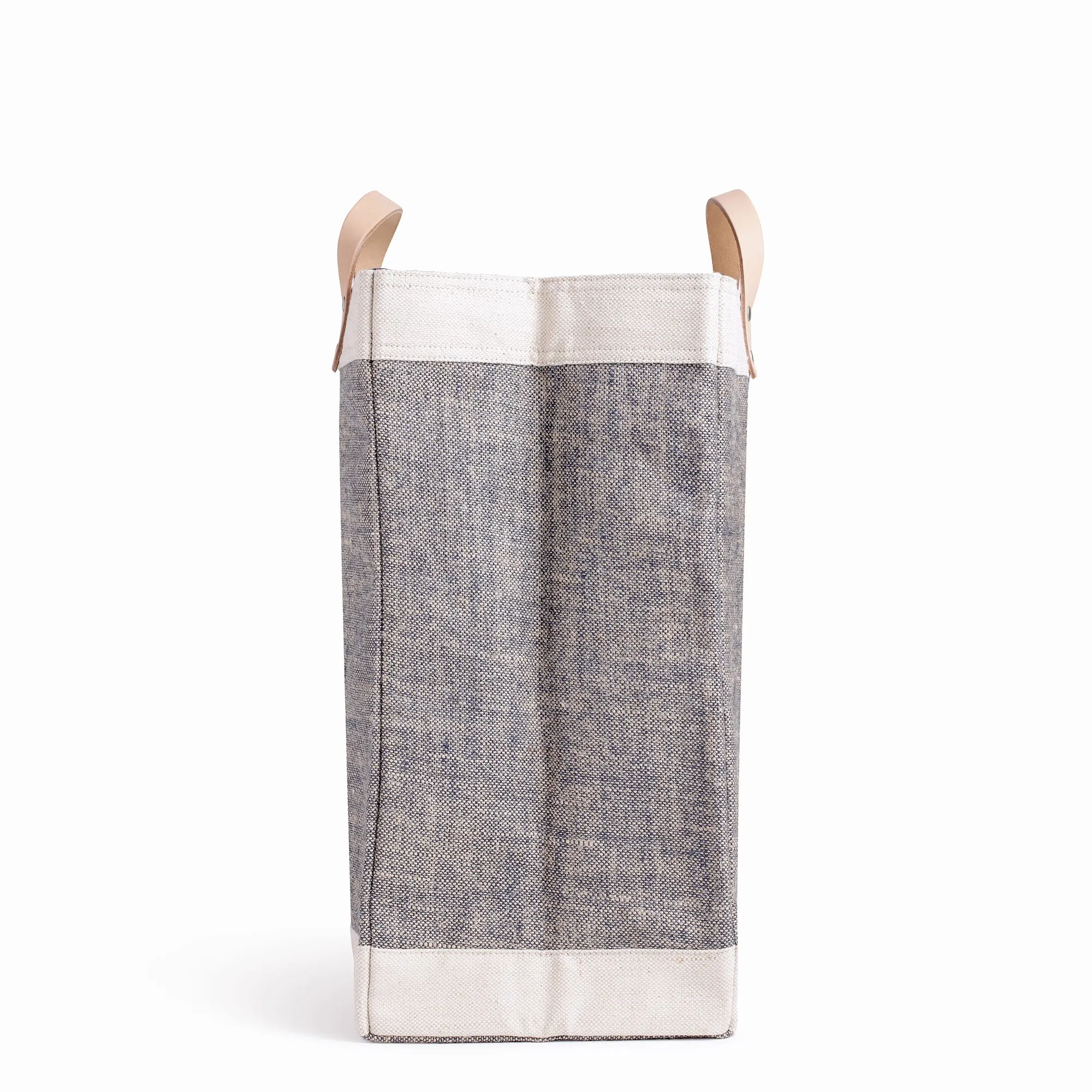 Market Bag in Chambray with Monogram