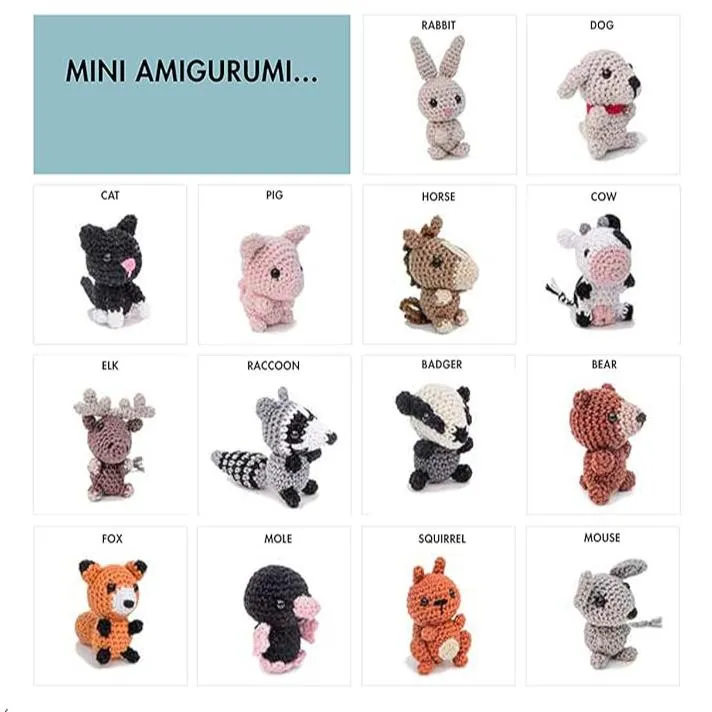 Mini Amigurumi Animals