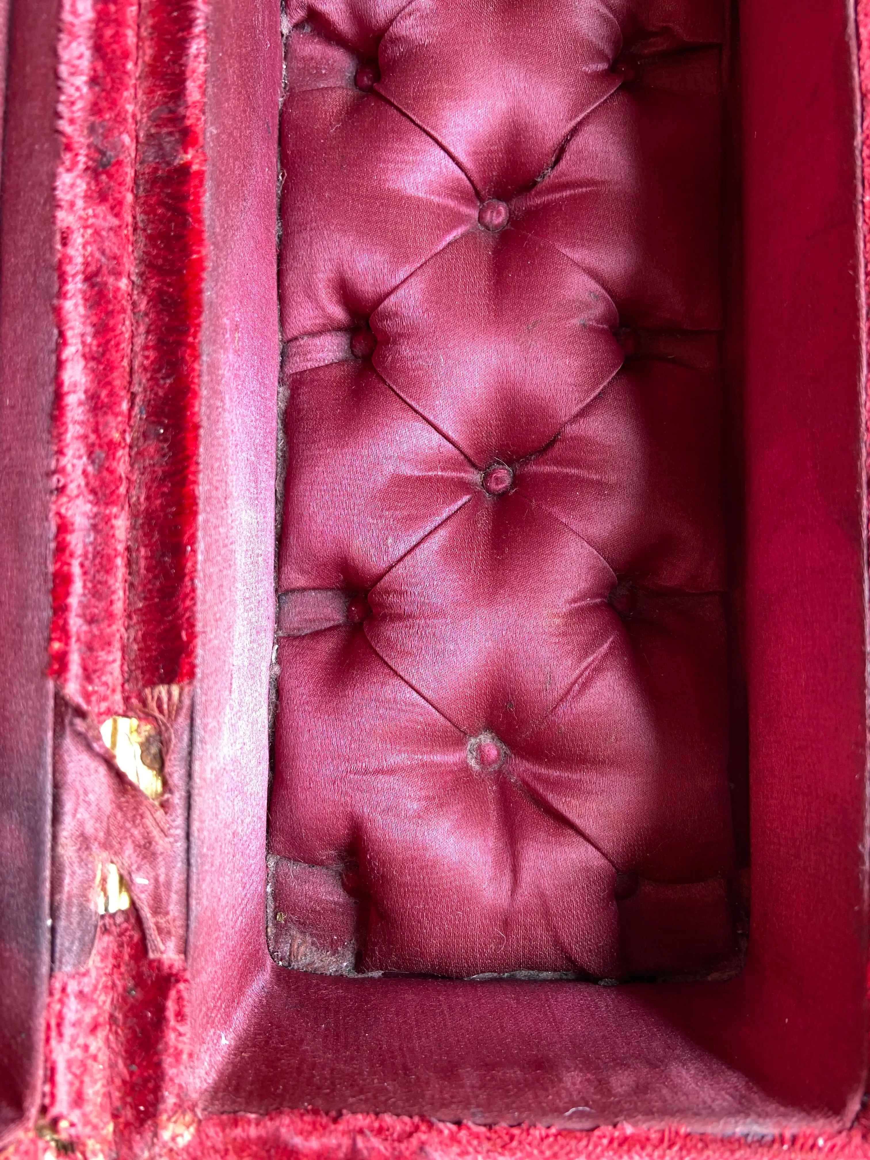 Napoleon III Velvet Jewelry Box