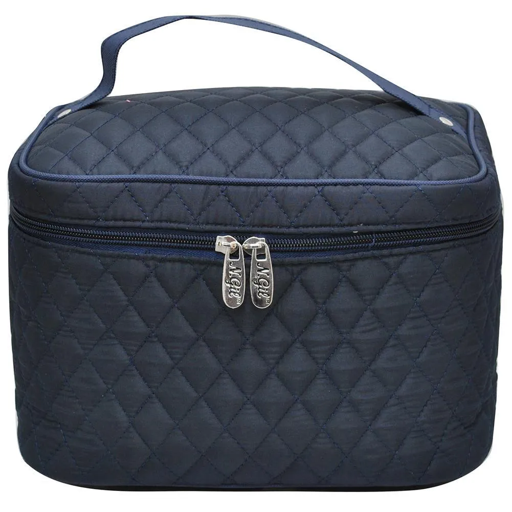 Navy NGIL Large Top Handle Cosmetic Case