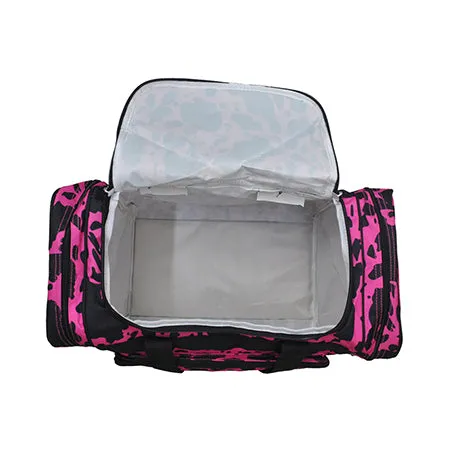 Neon Cow Hot Pink NGIL Canvas 20 Duffle Bag